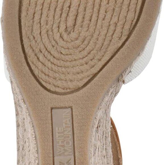 Women's Wedge Espadrille Sandal 8 Natural Cotton Jute Cushioned Insole - Picture 7 of 7